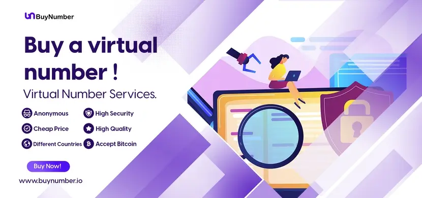 Buy virtual number with Bitcoin - BuyNumber.io