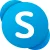 Virtual Number for Service:  Skype (Icon)